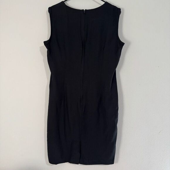 R&M Richards Vintage Mini Cocktail Little Black Dress Sequin Embellished Necklin - Picture 5 of 6